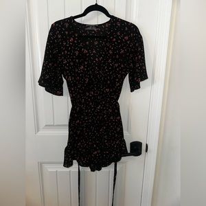 VICI romper black with dark floral